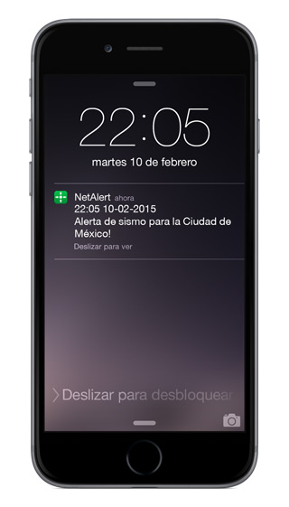 NetAlert: Alerta Sismica para iPhone